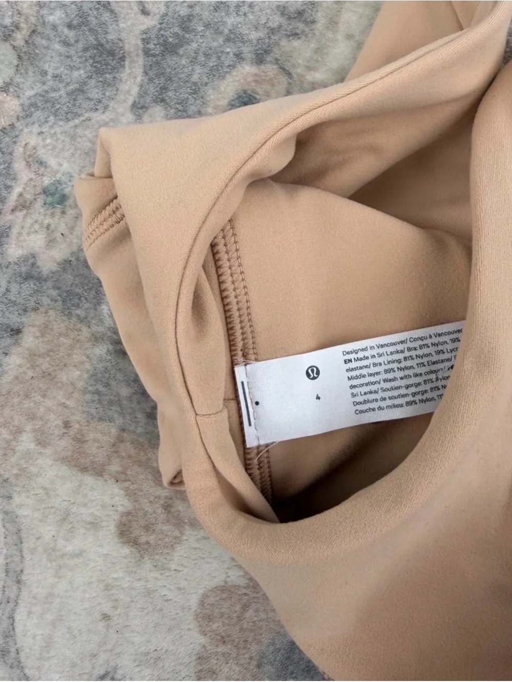 lululemon athletica Beige Scoop Sports Bra